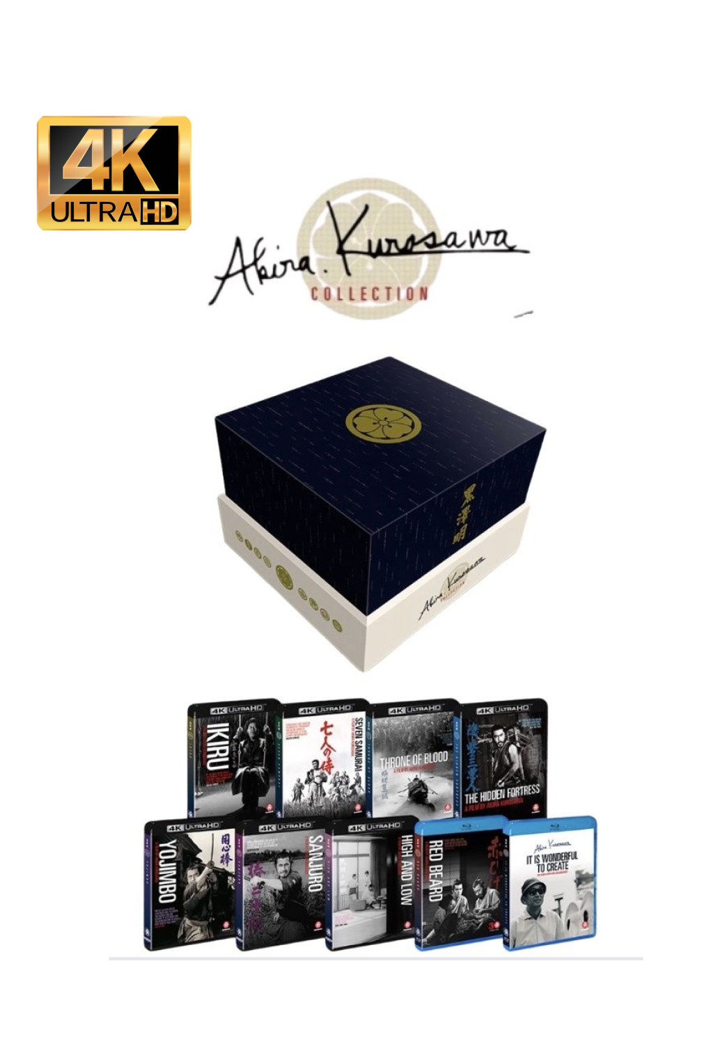 Akira Kurosawa Collection (4K Ultra HD Boxset) – Includes Red