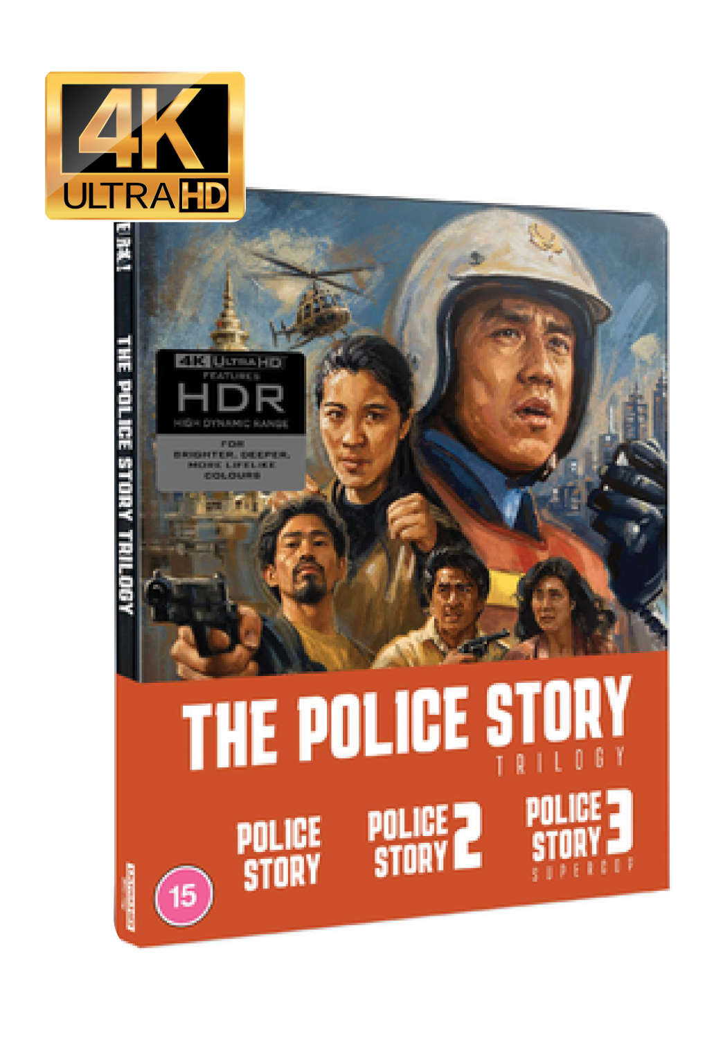 The Police Story Trilogy Limited Edition Steelbook 4K UHD (UK Import)