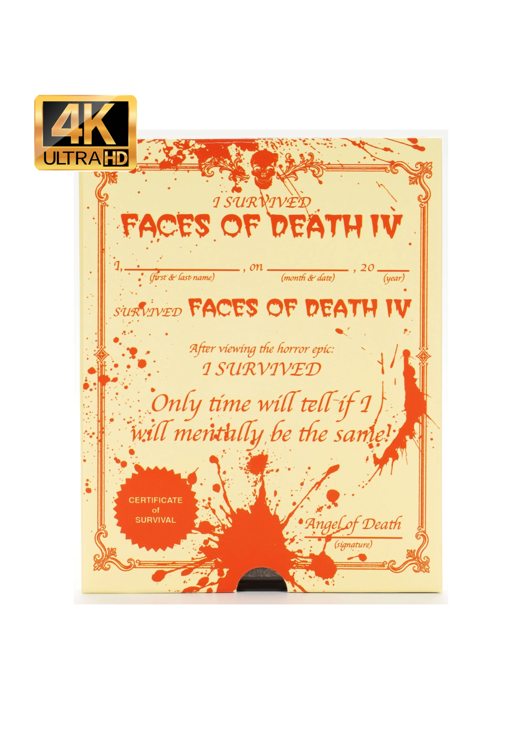 Faces of Death IV (4K UHD + Blu-Ray)