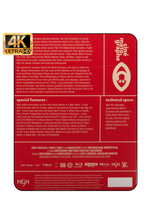 Boxcar Bertha - Limited Edition Slipcase 4K