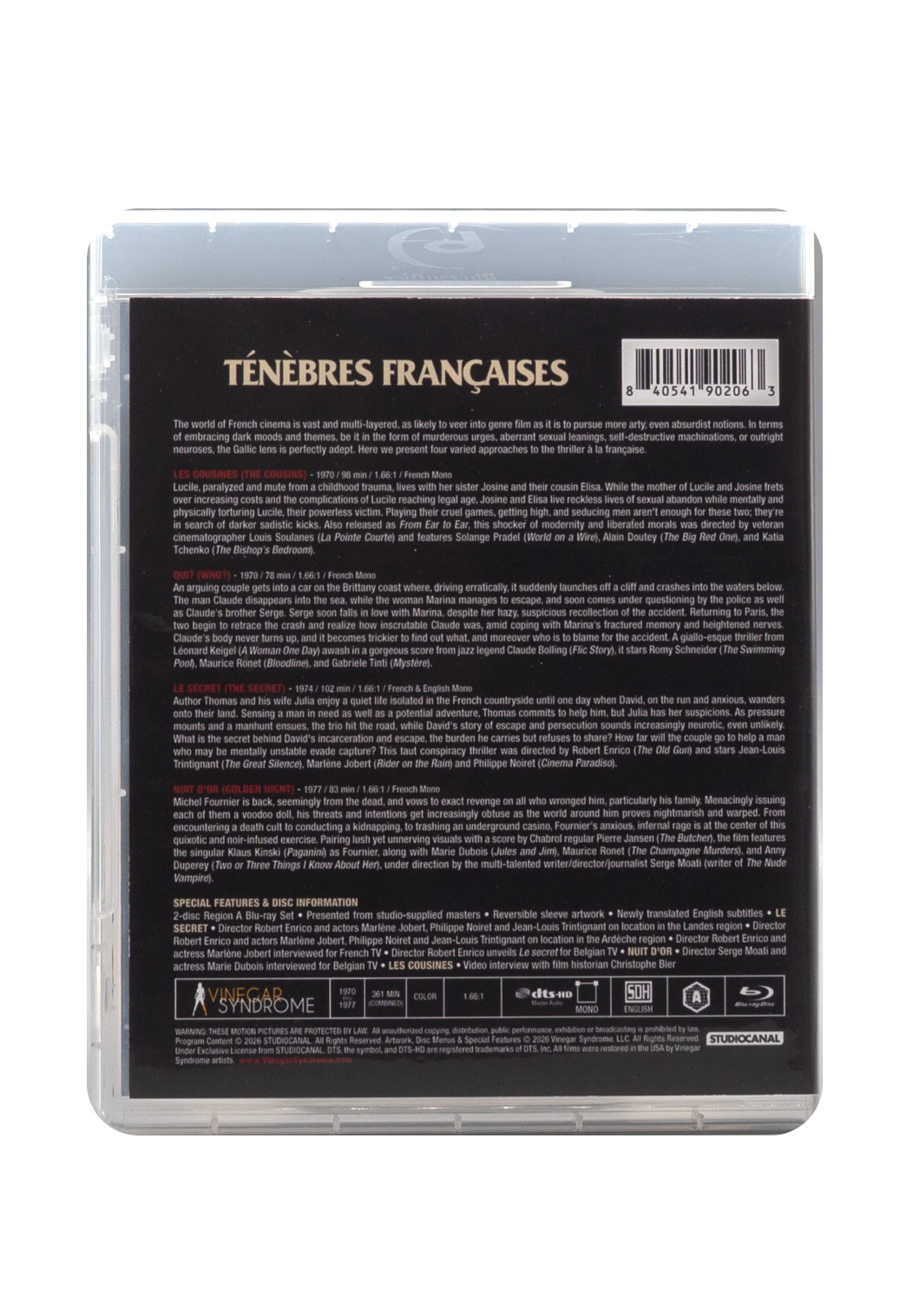 Ténèbres Françaises - Region Free Blu-ray