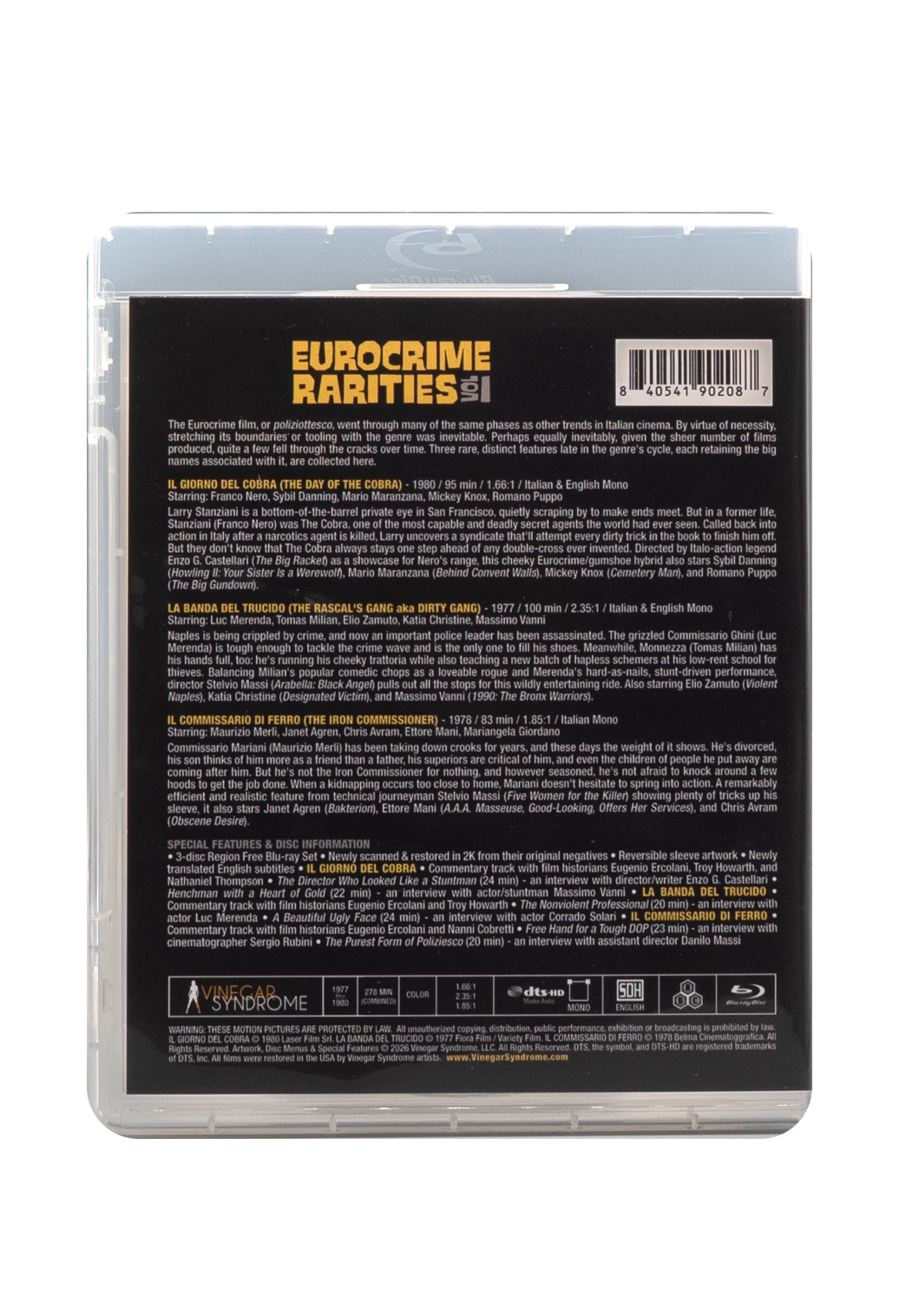 Eurocrime Rarities: Volume 1 - Region Free Blu-ray