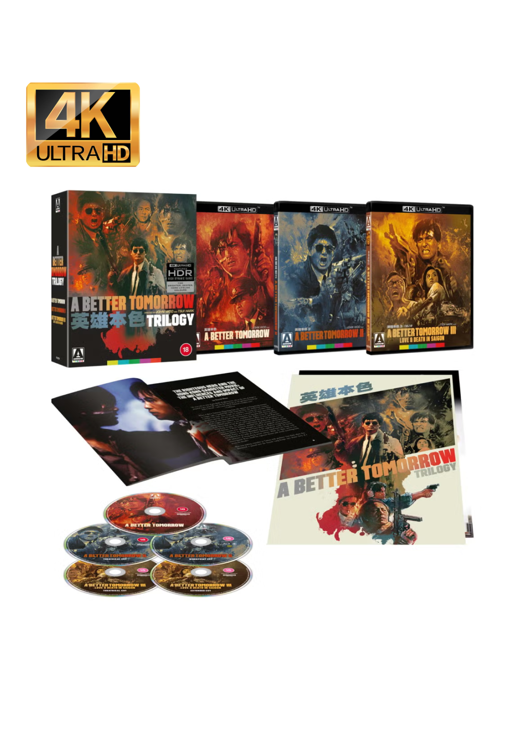 A Better Tomorrow Trilogy Limited Edition (4K Ultra HD) - UK Import