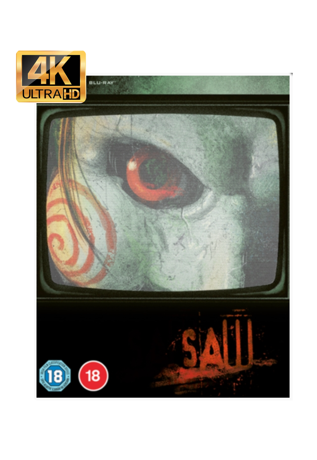 Saw Limited Edition Steelbook 4K Ultra HD + Blu-Ray [Region Free]- UK Import