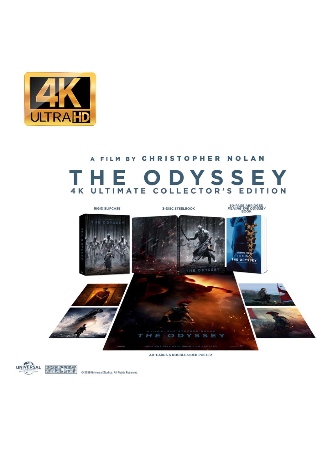 The Odyssey Limited Ultimate Collector's Edition with SteelBook (4K UHD) - UK Import