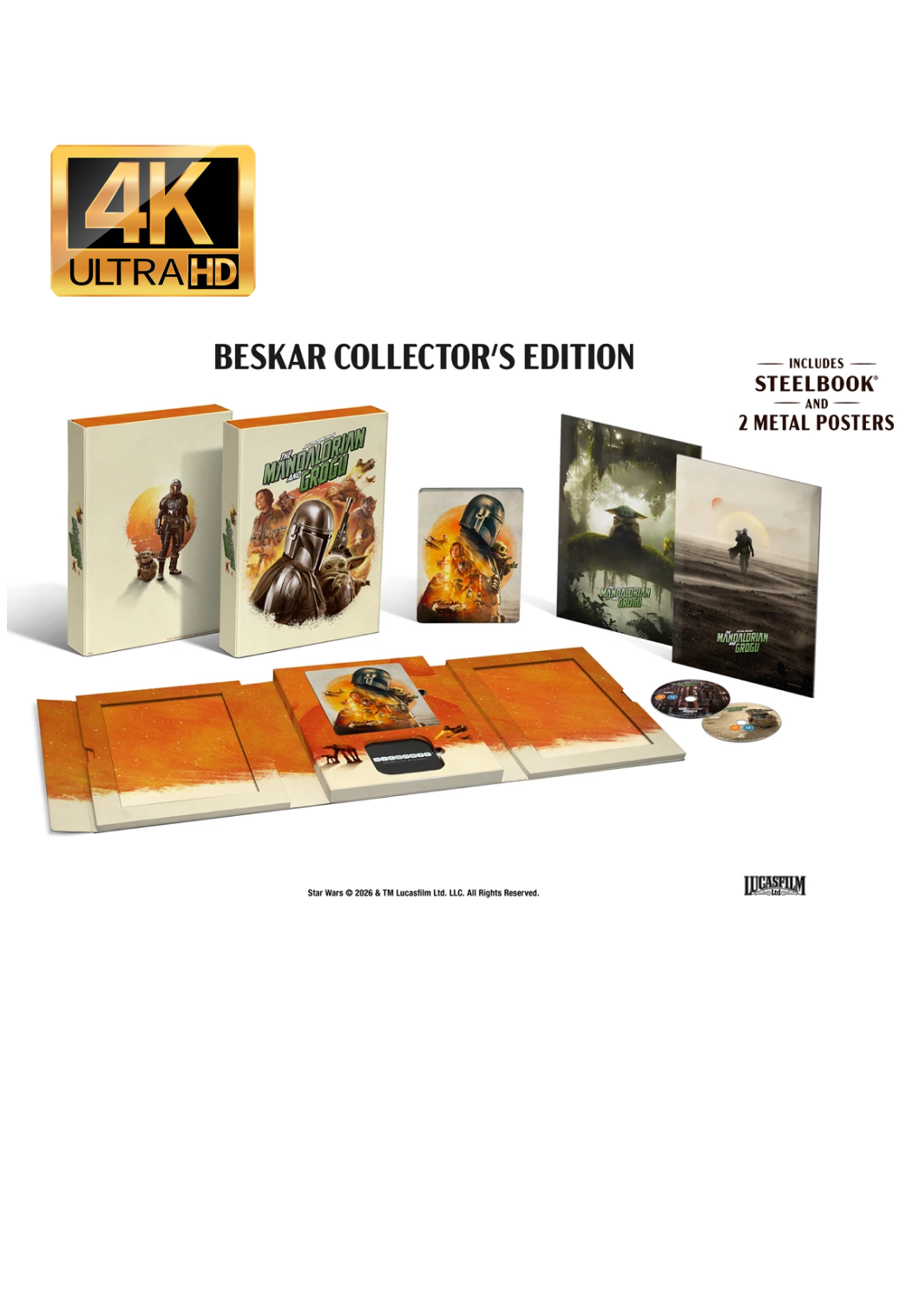 Star Wars: The Mandalorian and Grogu Beskar Collector's Edition (4K UHD + Blu-Ray) - UK Import
