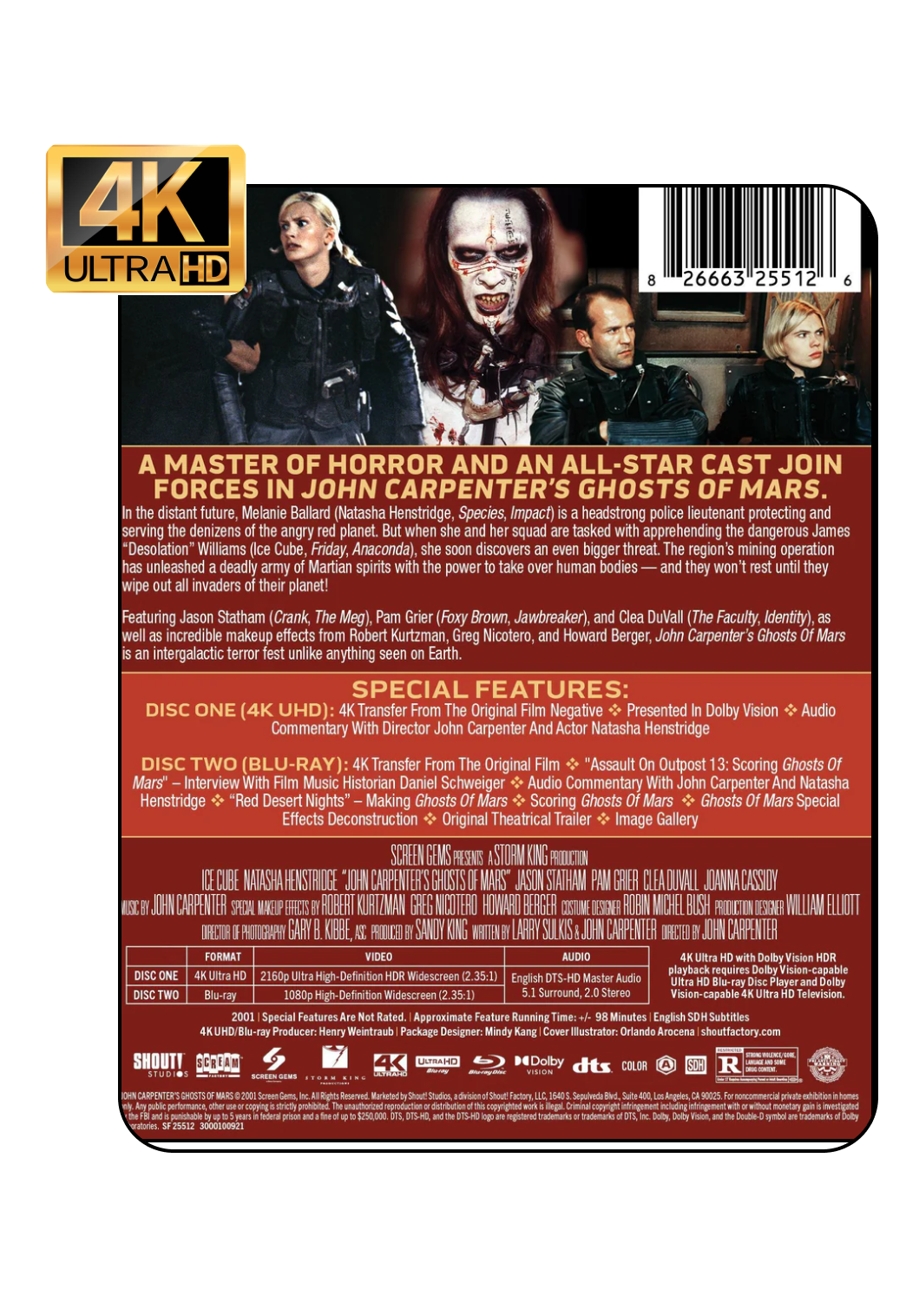Ghosts of Mars - Limited Edition Steelbook [UHD]
