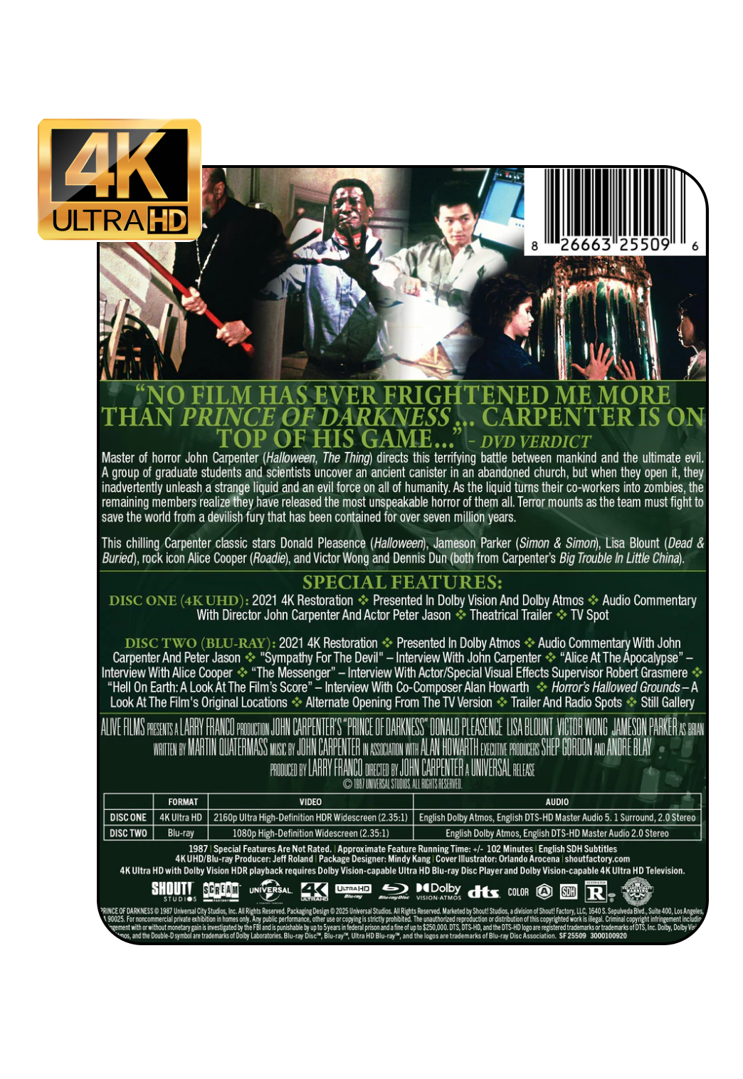 Prince of Darkness, The - Limited Edition Steelbook (4K-UHD)