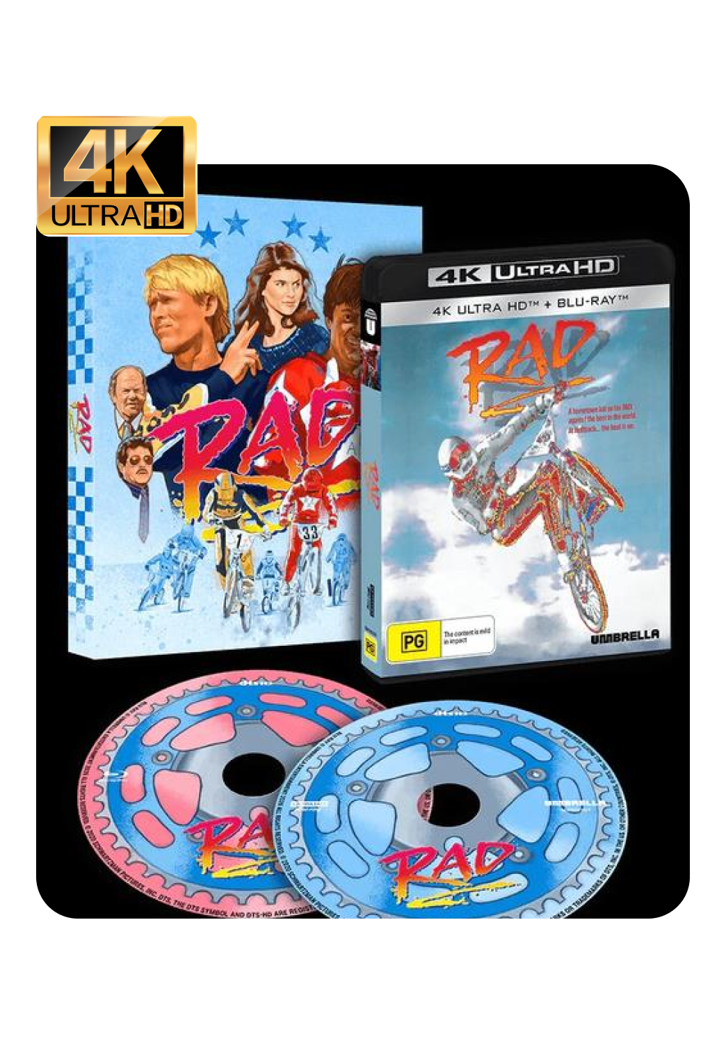 RAD (1986) 4K & BLU-RAY with Slipcover