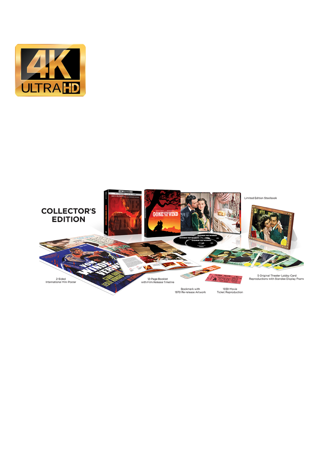 Gone With The Wind Limited Collectors Edition 4K Ultra HD + Blu-Ray - UK import