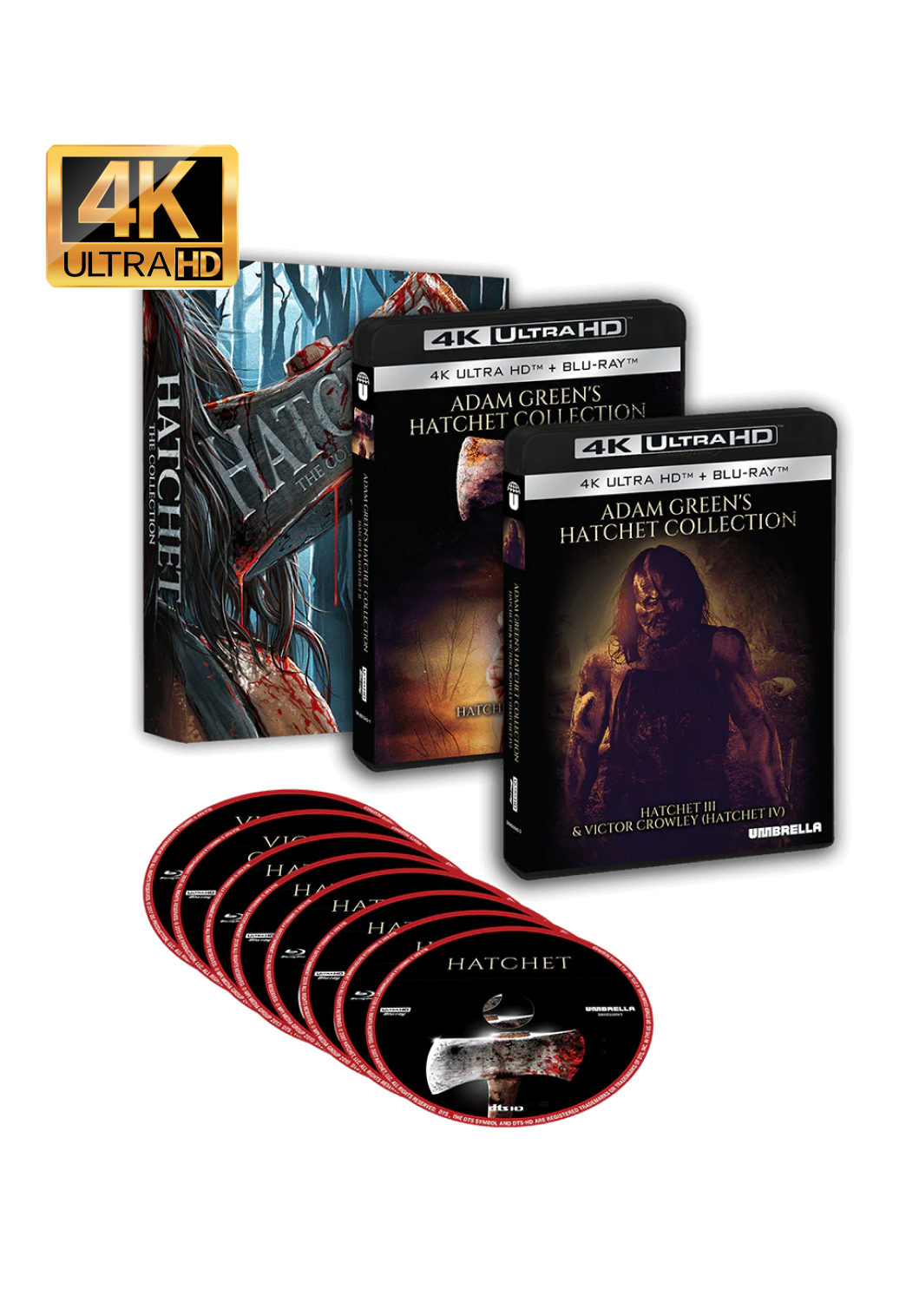 ADAM GREEN’S HATCHET COLLECTION IN 4K - Standard Edition (8x4KUHD/Blu-ray)