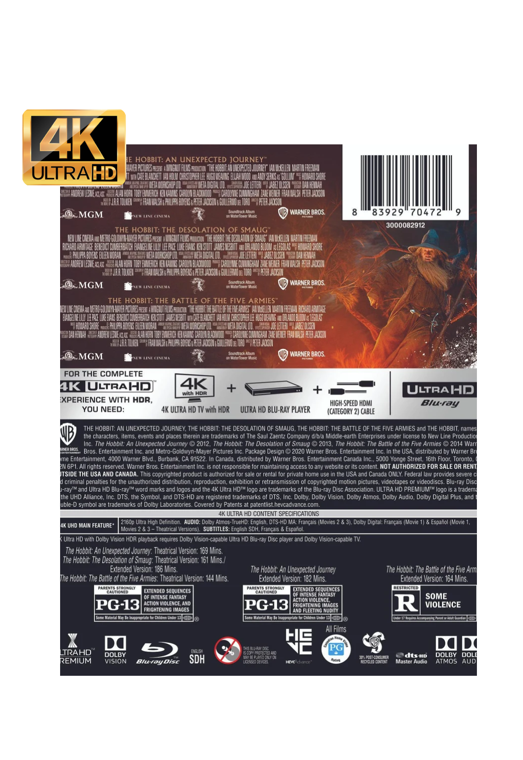 The Hobbit Trilogy (4K)