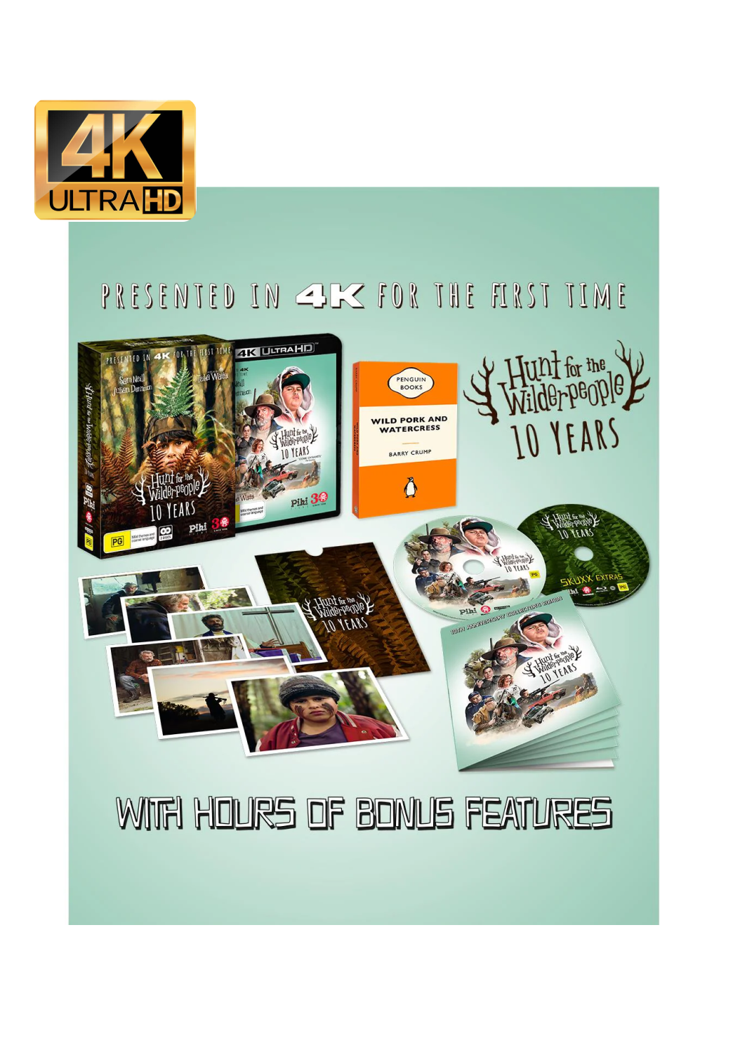 Hunt for the Wilderpeople: 10th Anniversary Collector’s Edition (4K UHD+Blu-Ray)