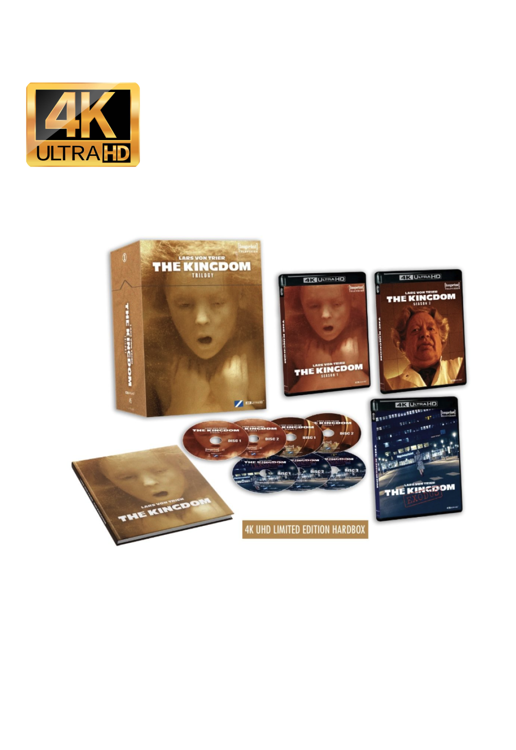 Lars Von Trier's The Kingdom Trilogy (1994 - 2022) - 4K UHD Limited Edition Hardbox + Hardcover Booklet
