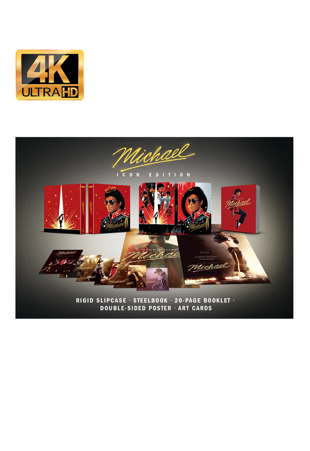 Michael (2026) Limited Collectors Edition Steelbook 4K Ultra HD + Blu-Ray [Region Free] -UK Import