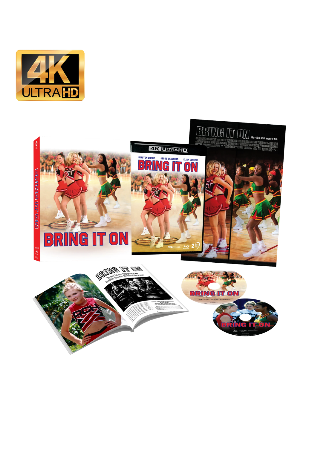 Bring It On (2000) - 4K UHD + Blu-ray Limited Edition 3D Lenticular Hardcase + Hardcover Booklet + Poster