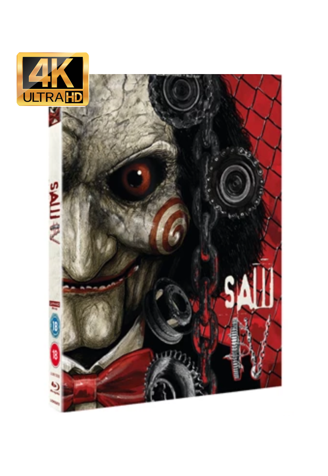 Saw IV Limited Edition Steelbook 4K Ultra HD + Blu-Ray [Region Free]- UK Import