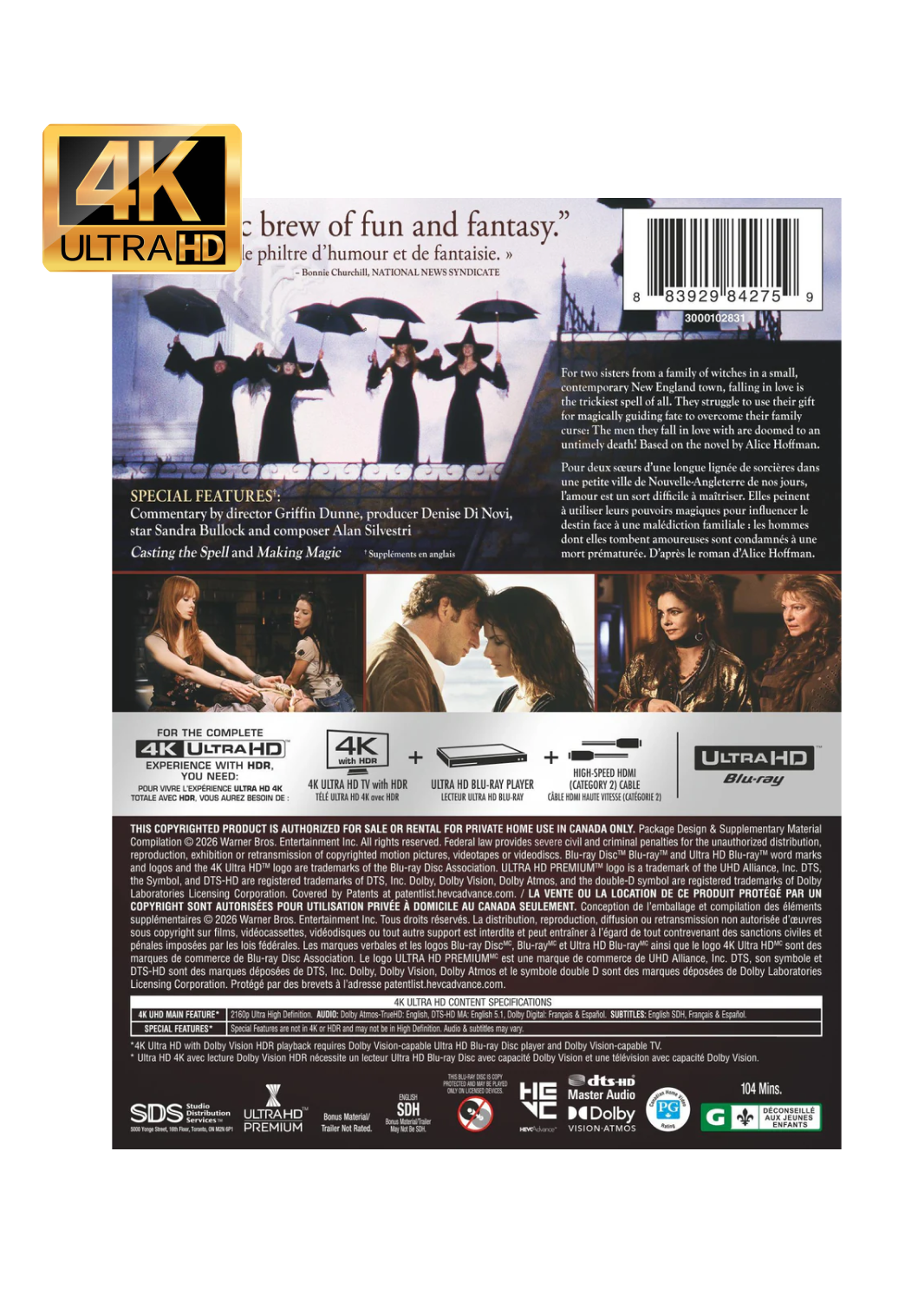 Practical Magic - Steelbook (4K-UHD)