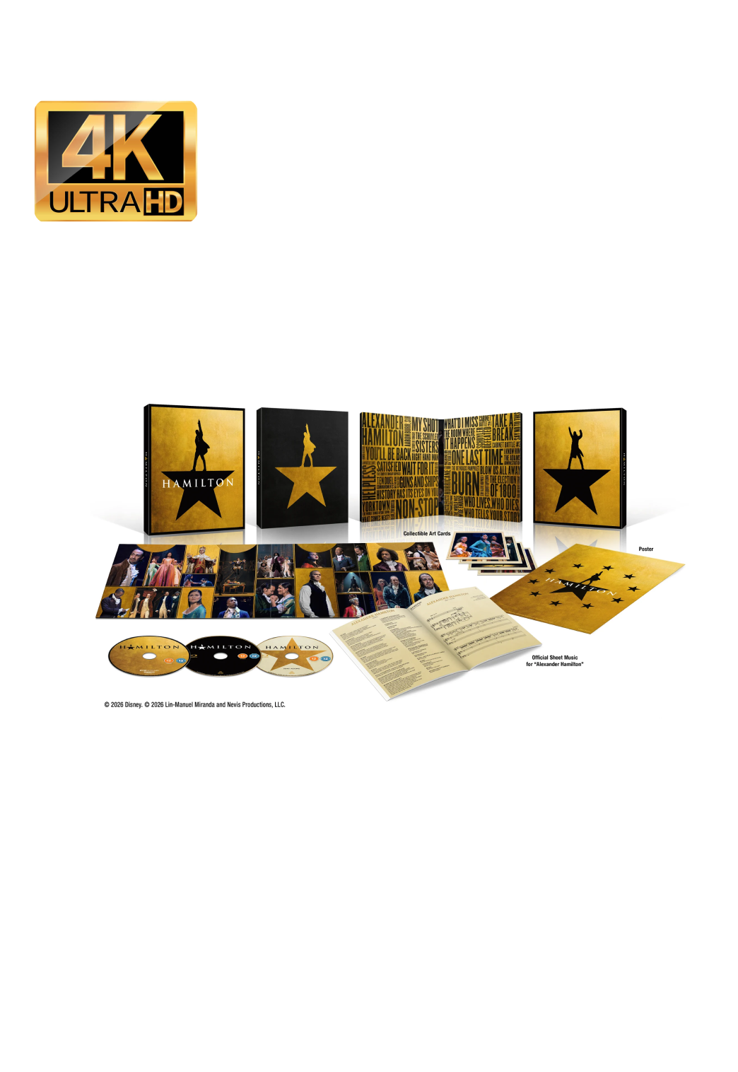 Hamilton Limited Collectors Edition 4K Ultra HD + Blu-Ray - UK Import