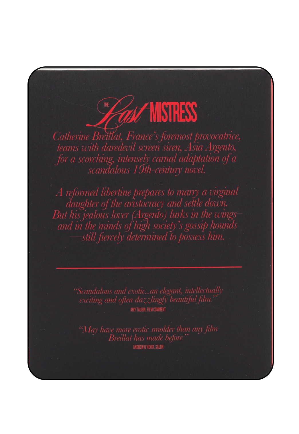 The Last Mistress - Limited edition slipcase