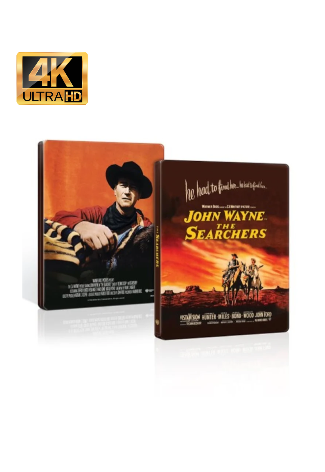 The Searchers Limited Edition 4K UHD Steelbook - UK Import