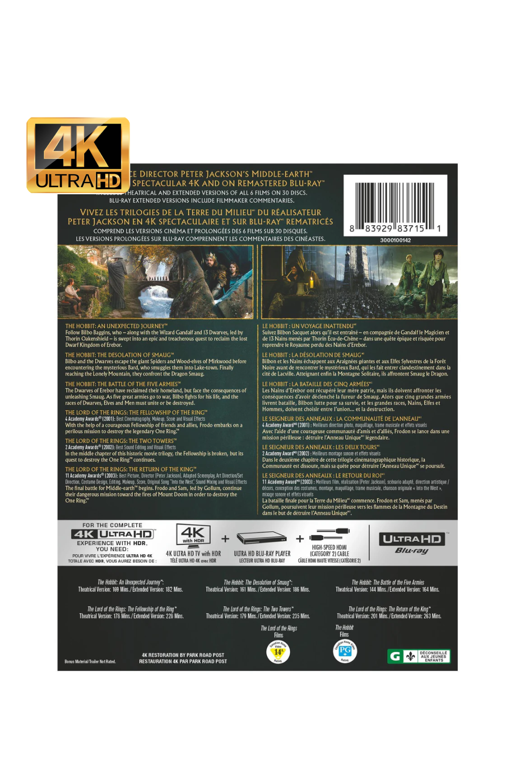 Middle-earth: 6-Film Collection – Extended & Theatrical Editions (4K)