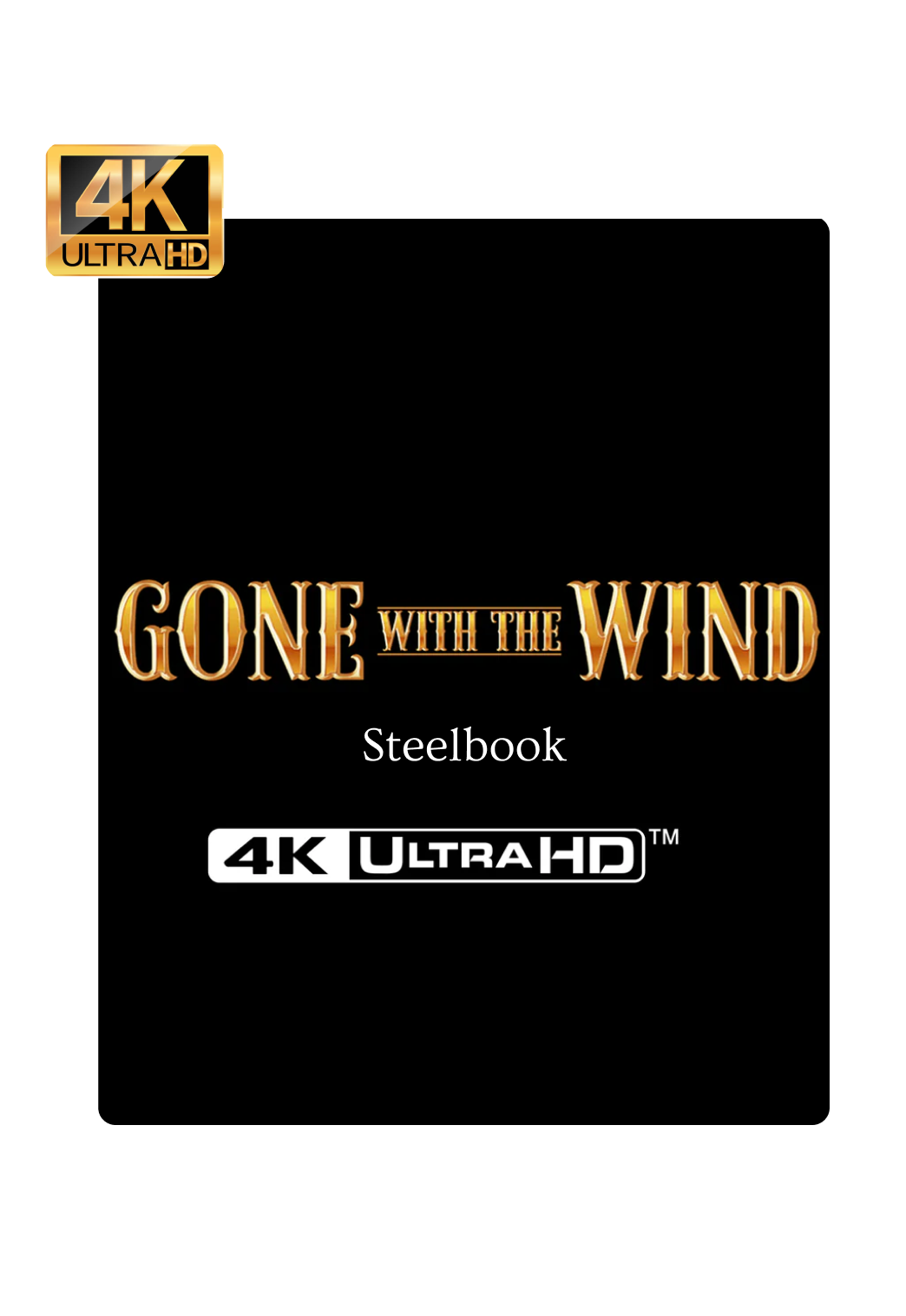 Gone With The Wind Limited Edition Steelbook 4K Ultra HD + Reg B Blu-Ray