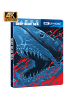Deep Blue Sea (4K UHD + Reg B Blu-Ray) Steelbook - Italy Import with English/French audio