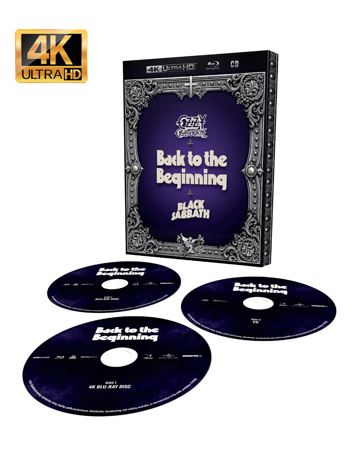 Ozzy Osbourne, Black Sabbath: Back To The Beginning (CD) (CD) (4K UHD)