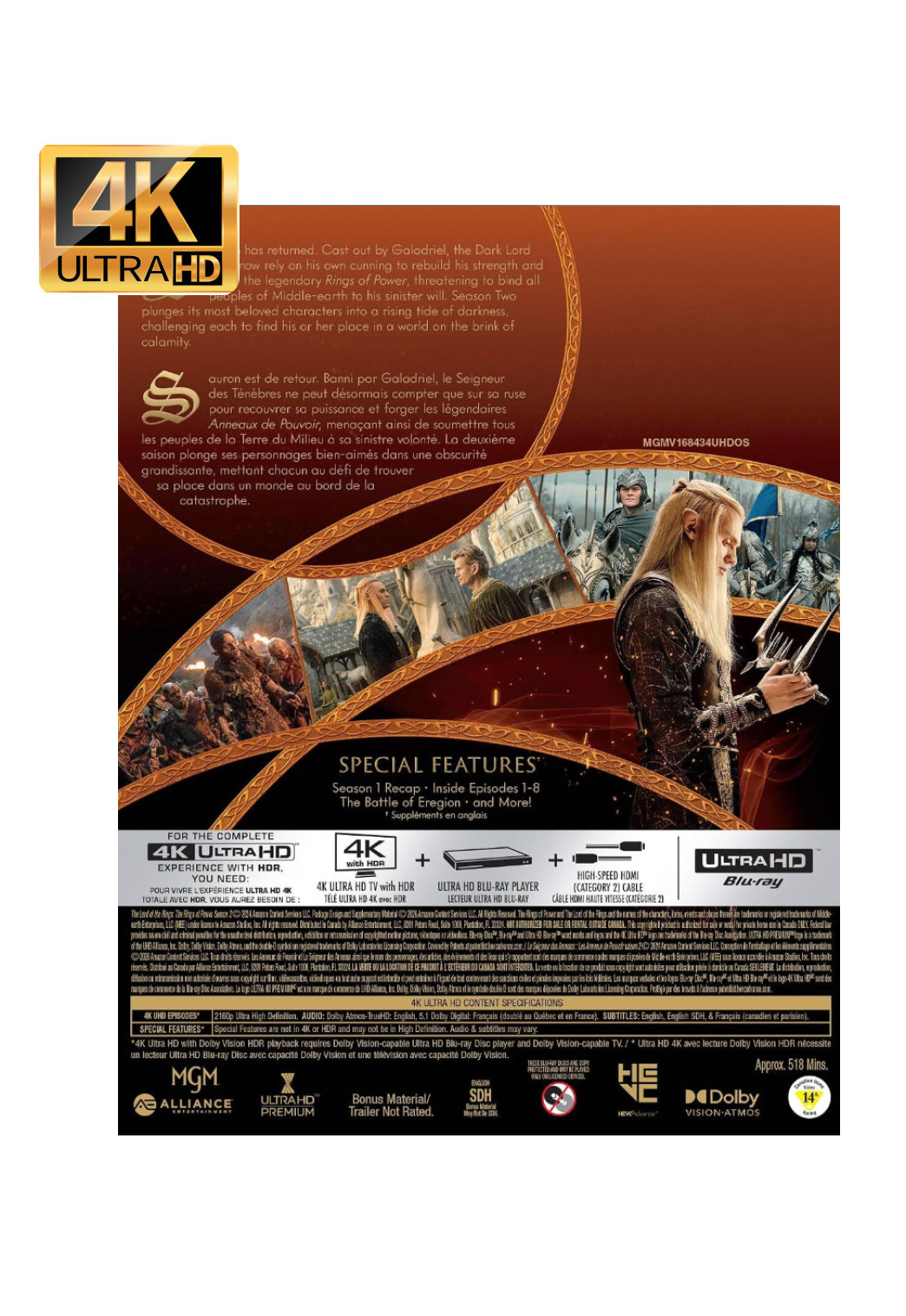 The Lord of the Rings : Rings of Power - S2 (4K-UHD)