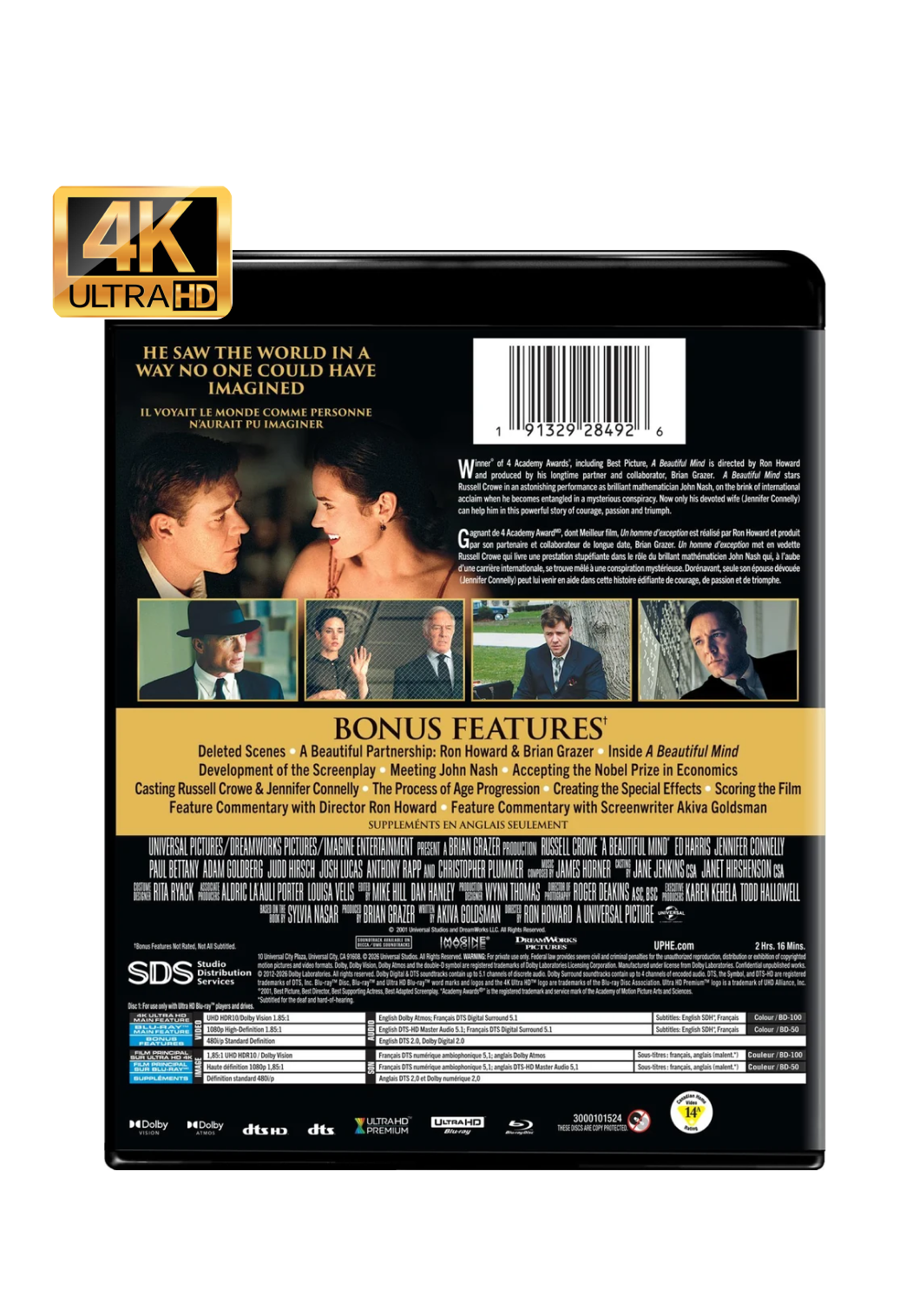 A Beautiful Mind: 25th Anniversary Edition (4K)