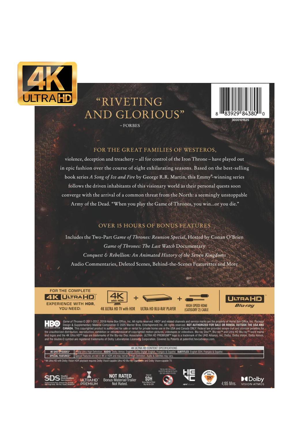 Game of Thrones: The Complete Collection – Repackaged (4K)