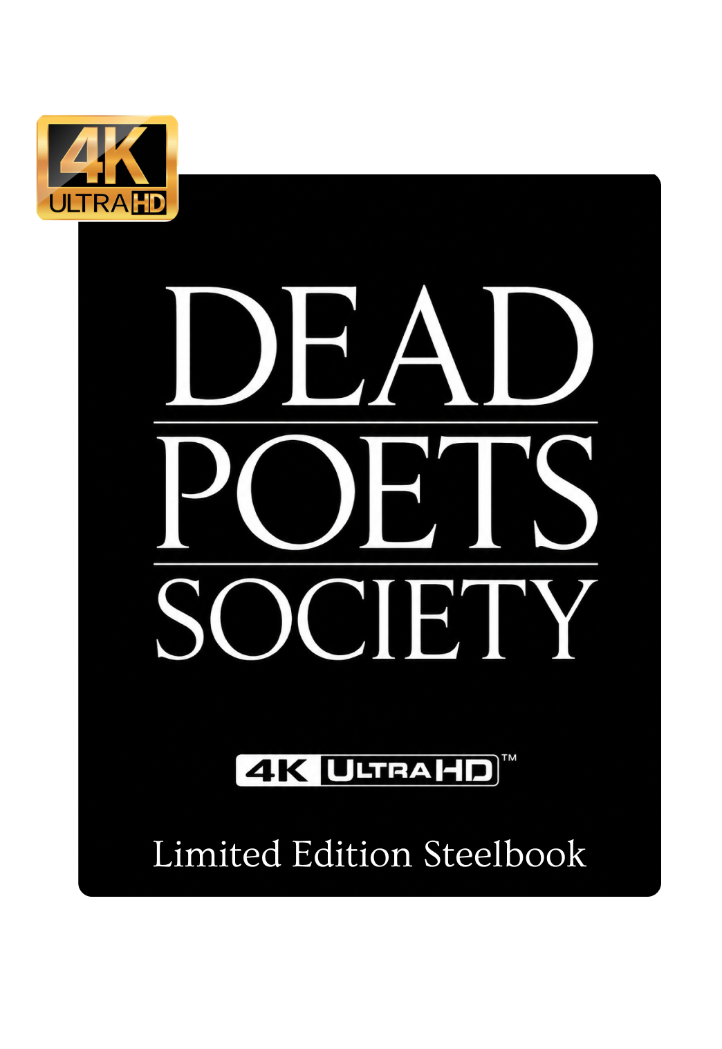 Dead Poets Society Limited Edition Steelbook 4K Ultra HD + Reg B Blu-Ray - UK Import