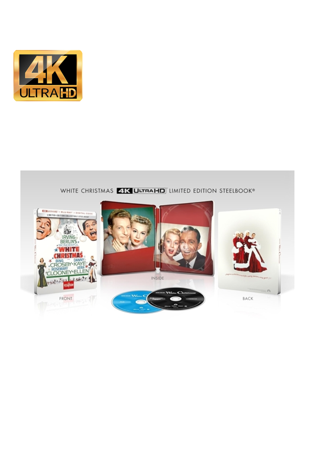 White Christmas - Limited Edition SteelBook [UHD + Blu-Ray + Digital]