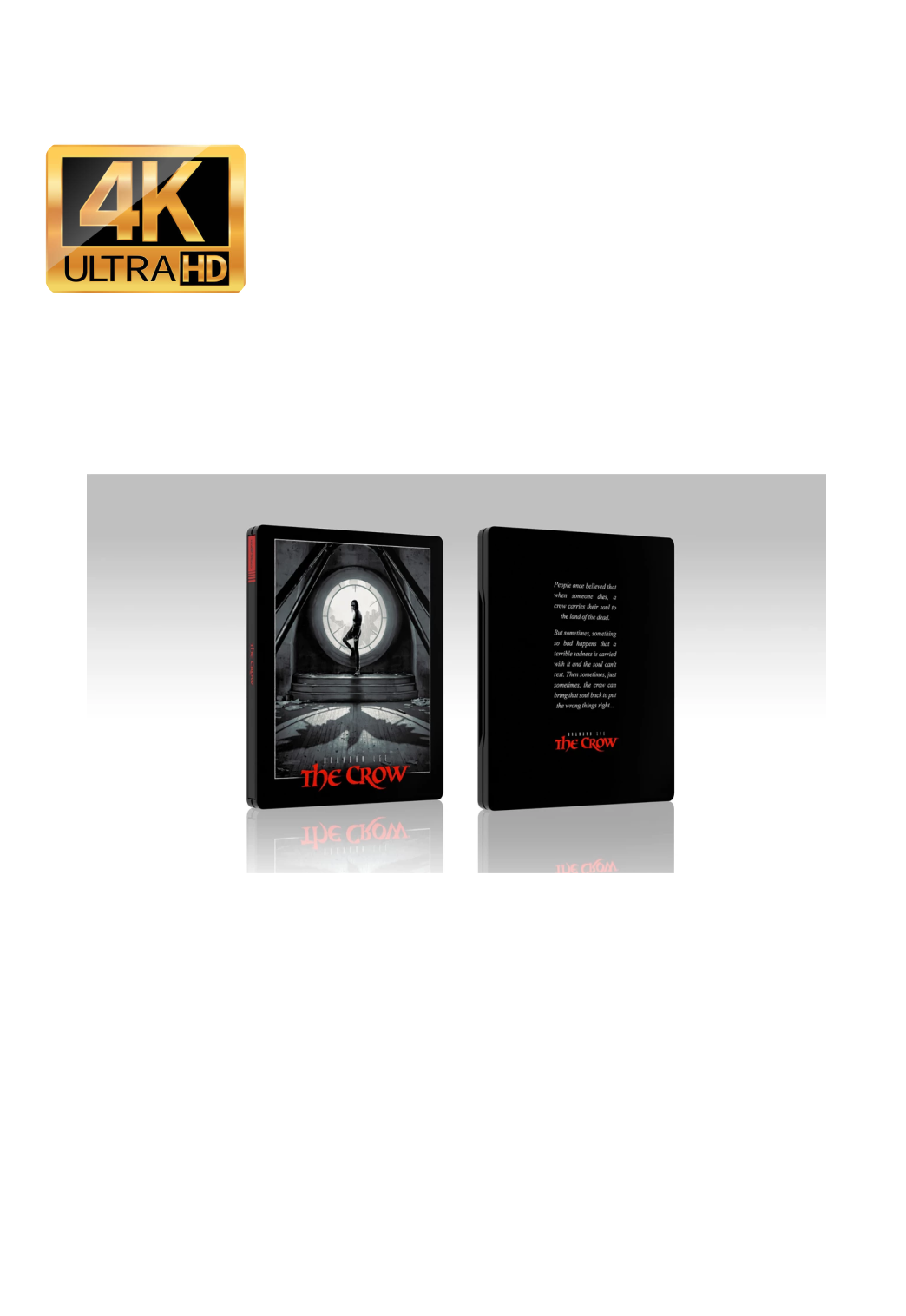 The Crow Limited Edition Steelbook 4K Ultra HD - UK Import