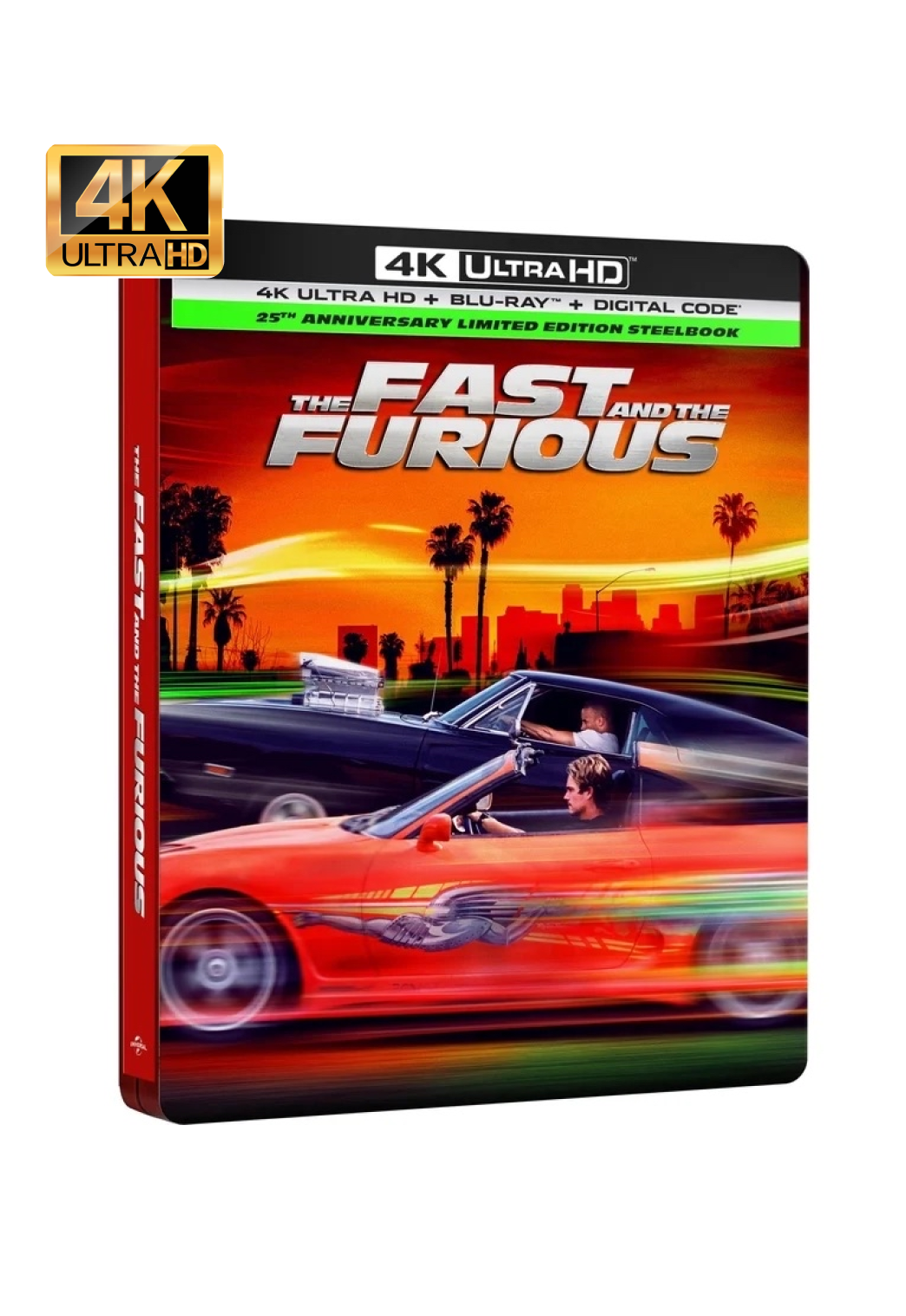 The Fast and the Furious - 25th Anniversary Edition Steelbook (4K-UHD)