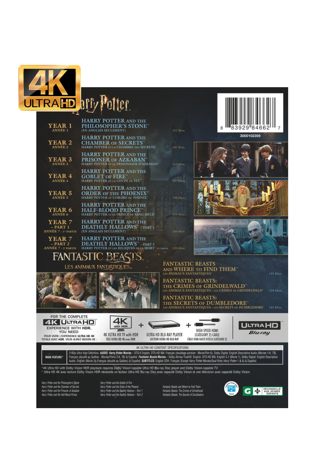 Wizarding World 11-Film Collection (4K)