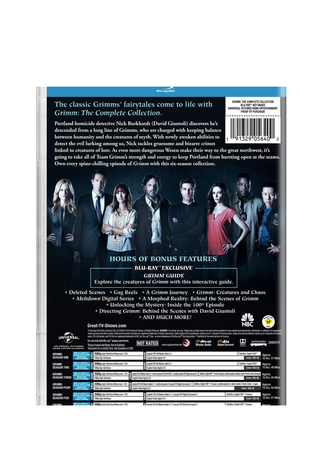 Grimm: The Complete Collection (Blu-ray)