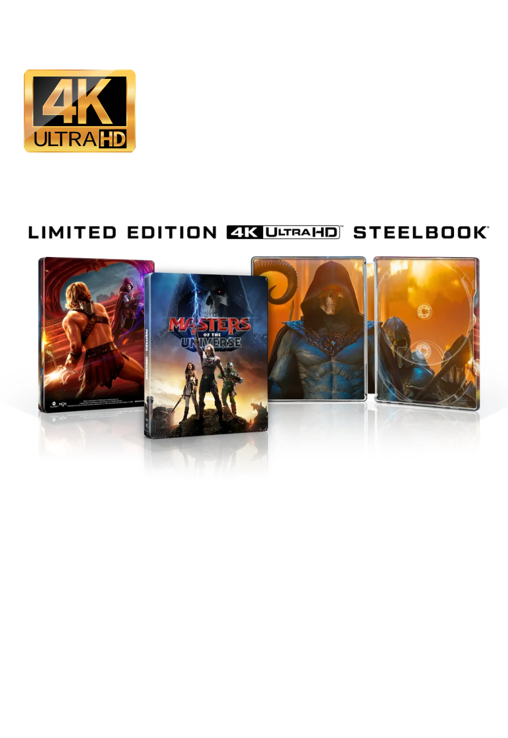 Masters Of The Universe (2026) Steelbook 4K Ultra HD + Reg B Blu-Ray - UK Import