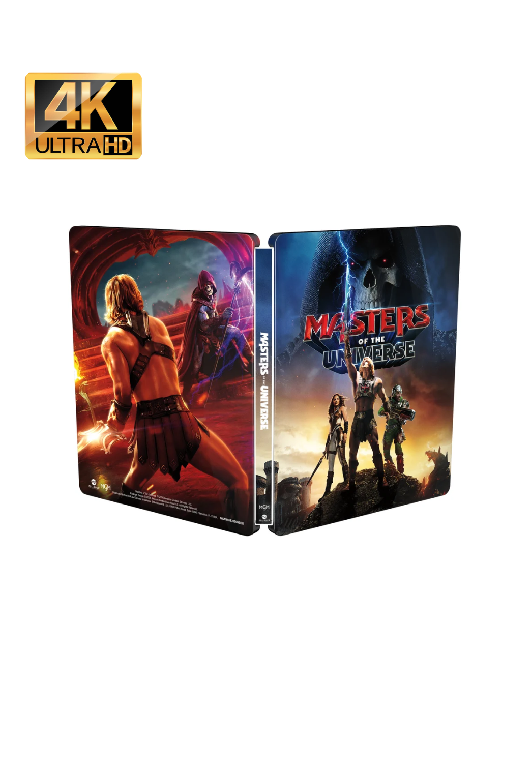 Masters Of The Universe (2026) Steelbook 4K Ultra HD + Reg B Blu-Ray - UK Import
