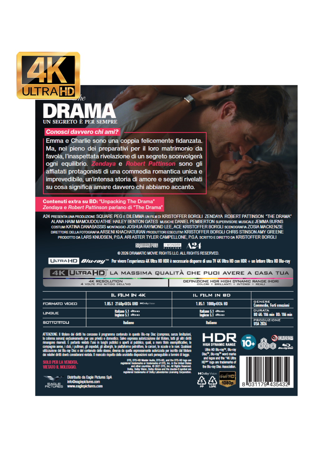 The Drama (4K Ultra HD + Reg B Blu-Ray) - Italy Import with Eng Audio