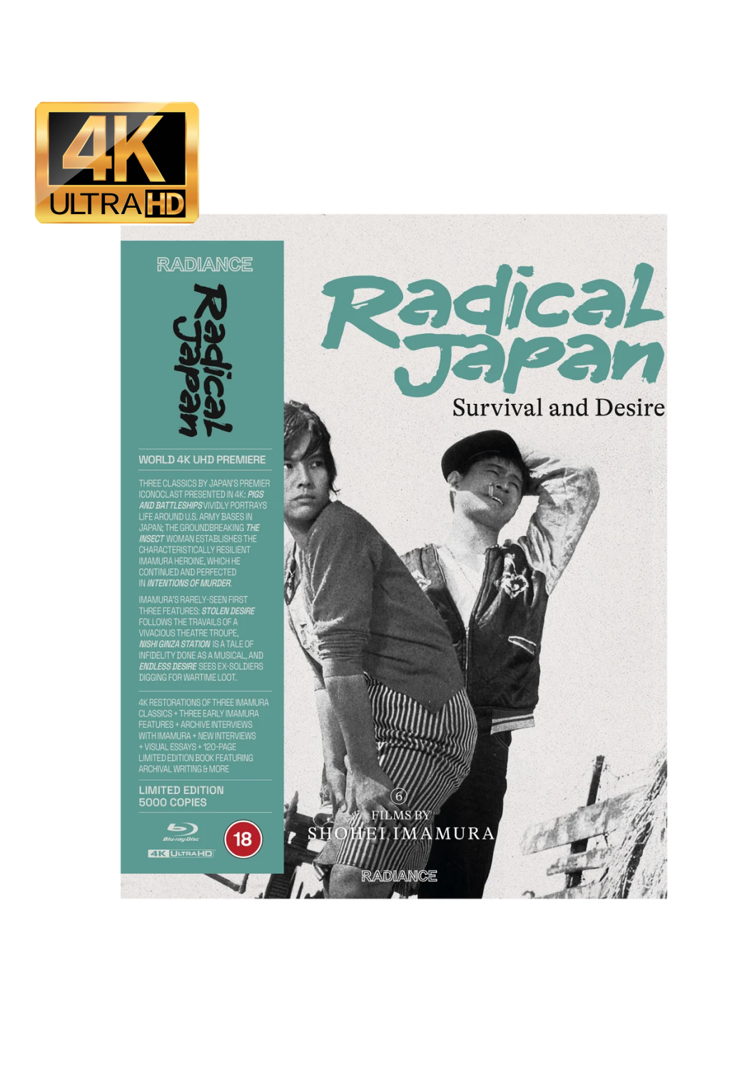 Radical Japan - Survival And Desire Limited Edition 4K Ultra HD + Reg B Blu-Ray - UK Import