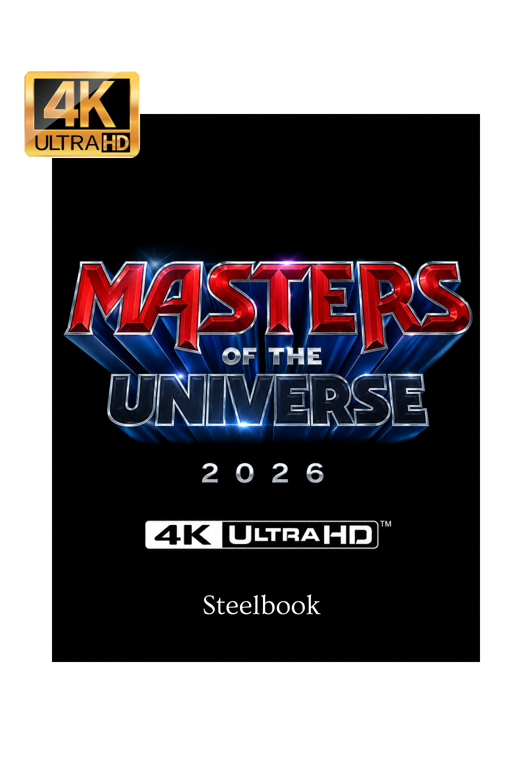 Masters Of The Universe (2026) Steelbook 4K Ultra HD + Reg B Blu-Ray - UK Import