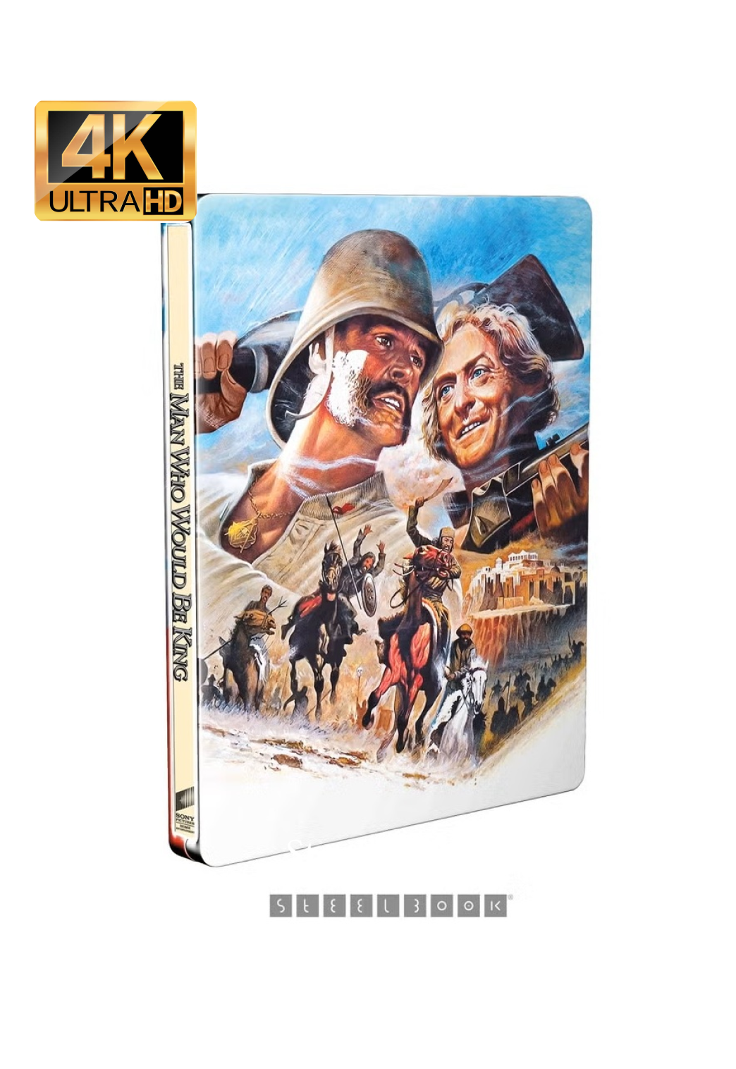 The Man Who Would Be King (4K-UHD Steelbook) - Italy Import with English Audio & Subtitles