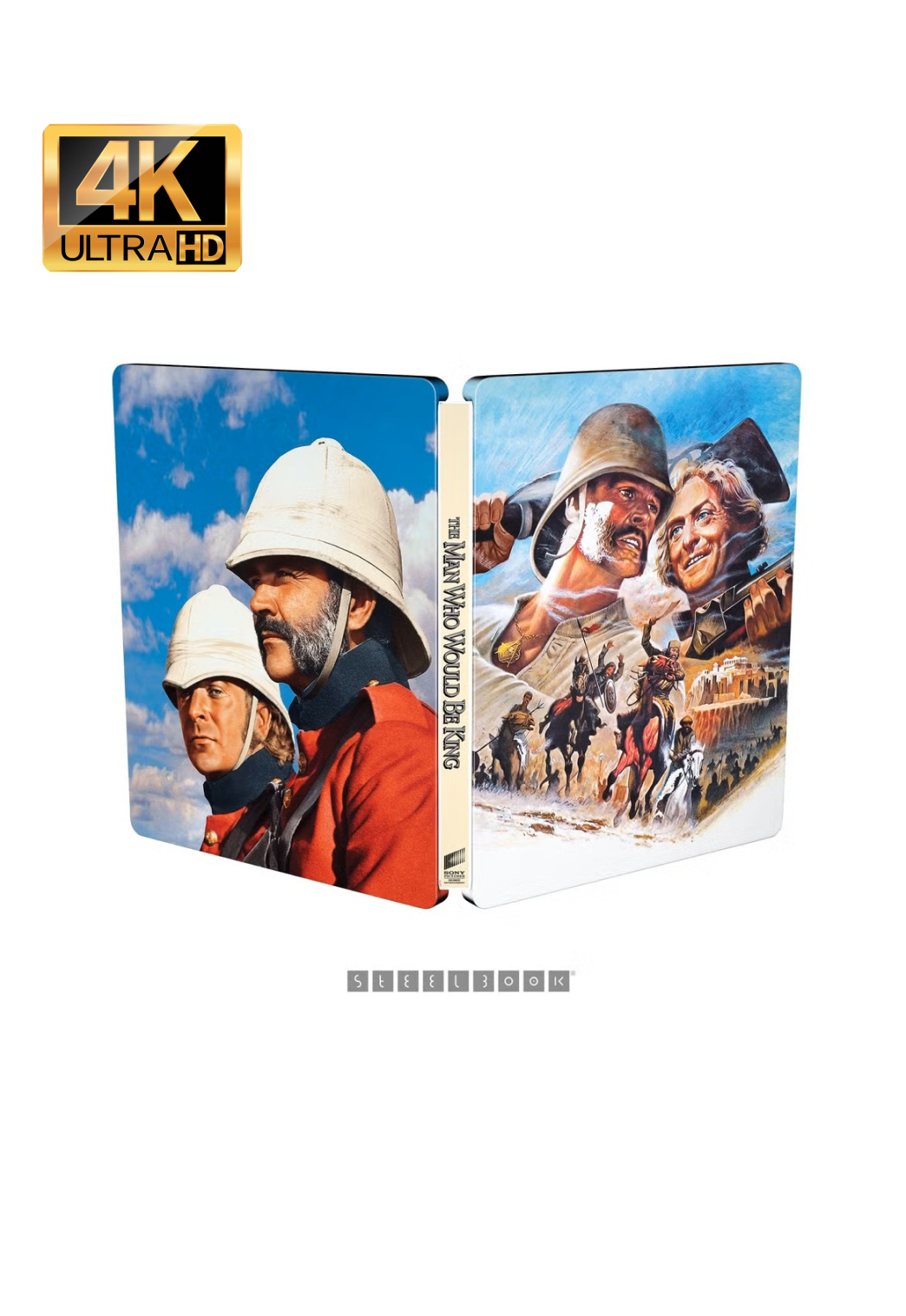 The Man Who Would Be King (4K-UHD Steelbook) - Italy Import with English Audio & Subtitles
