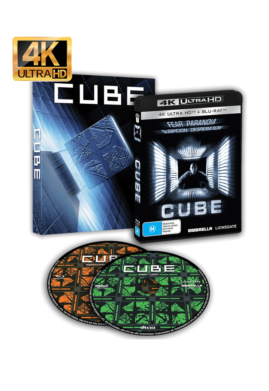 CUBE (1997) 4K & BLU-RAY