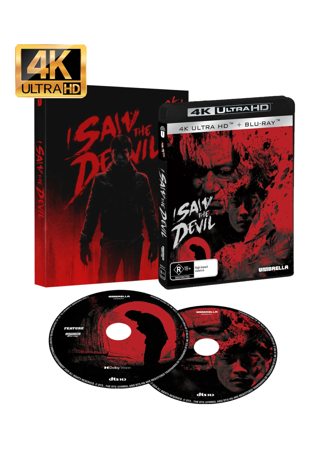 I SAW THE DEVIL (2010) 4K & BLU-RAY