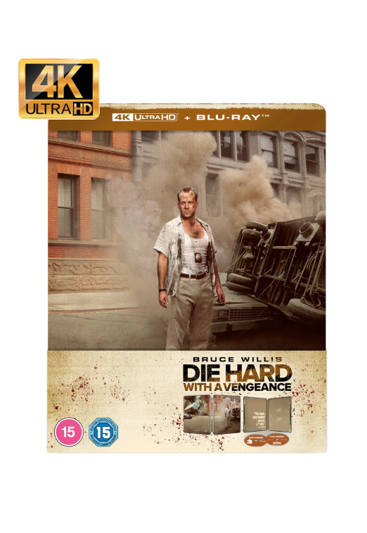 Die Hard 3 - Die Hard With A Vengeance Limited Edition Steelbook 4K UHD + Blu-ray [Region Free] - UK Import