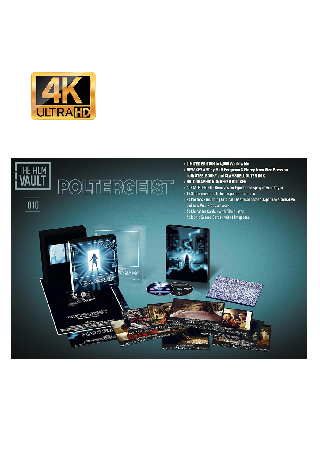 Poltergeist (1982) The Film Vault 4K Ultra HD + Blu-Ray