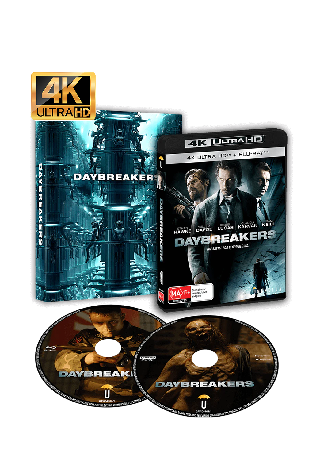 Daybreakers (2009) 4K & Blu-ray - w/slip